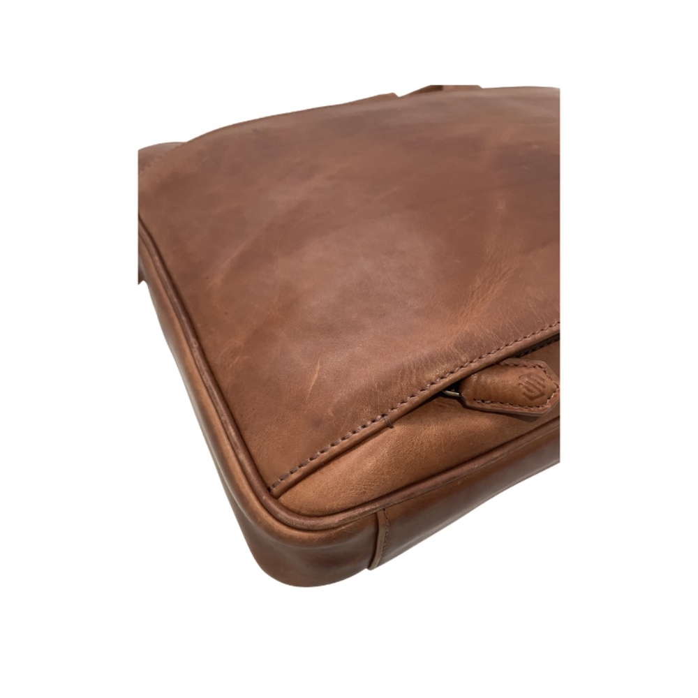 Johnston & Murphy Rhodes Briefcase. Tan Full Grain Leather - Picture 14 of 14